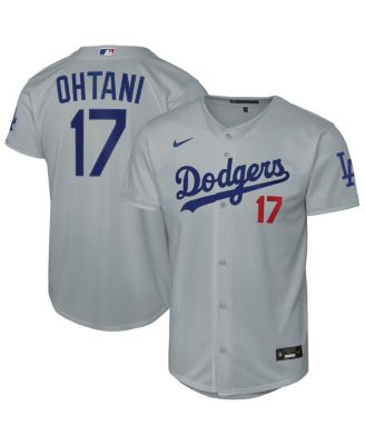 Big Boys and Girls Shohei Ohtani Gray Los Angeles Dodgers Alternate Stadium Jersey