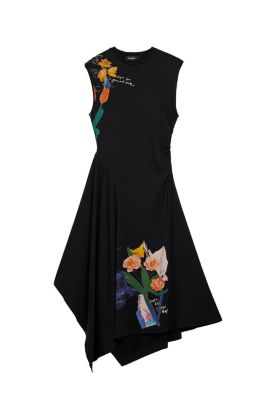 Women's Asymmetric floral dress