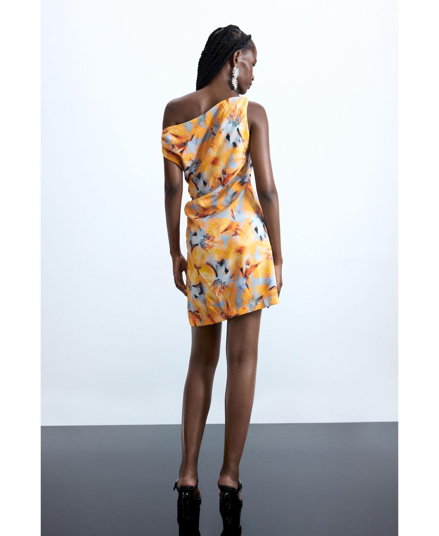 Women's Asymmetric floral dress