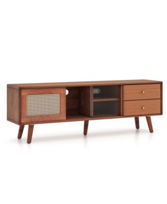 Bamboo TV Stand for TV up to 65 Inch