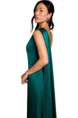 emerald green casual dress SHEIN Lady CURVE Plus Size Women V-Neck Pleated Casual Elegant Party  Wedding Guest Dress Emerald Green Summer