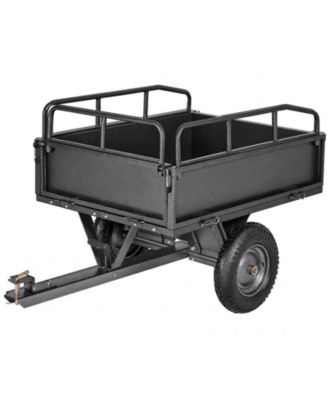 Utility Trailer 10 Cubic Feet 500lbs Capacity for ATV UTV Hauling