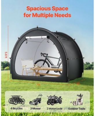 Waterproof 4-5 Bike Storage Tent with High Strength Fiberglass Frame for Outdoors