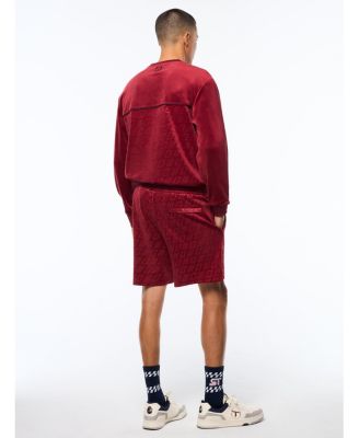 Men's Bandiera Debossed Velour Short