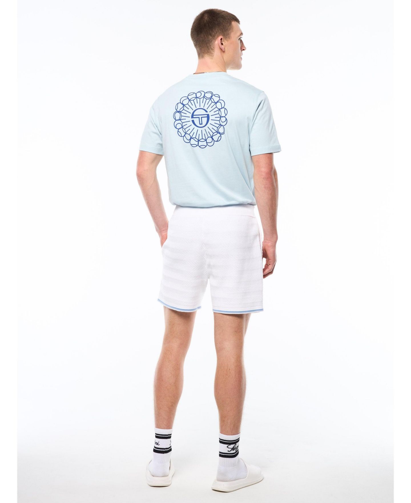 Мужские шорты Sergio Tacchini Riva Cabana Short, цвет: Яркий белый — фото 2