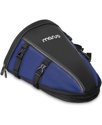 Motorcycle Tail Bag Waterproof Rear Seat Storage with Shoulder Strap, 10L Motorbike Saddle Bag for Travel Commuting Riding
