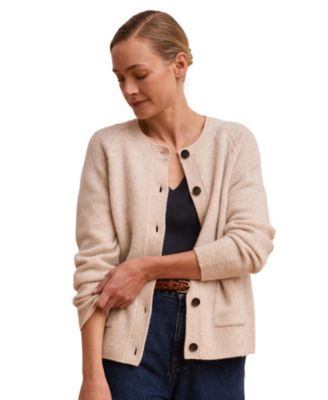 Women's Cable Detail Raglan Cardigan