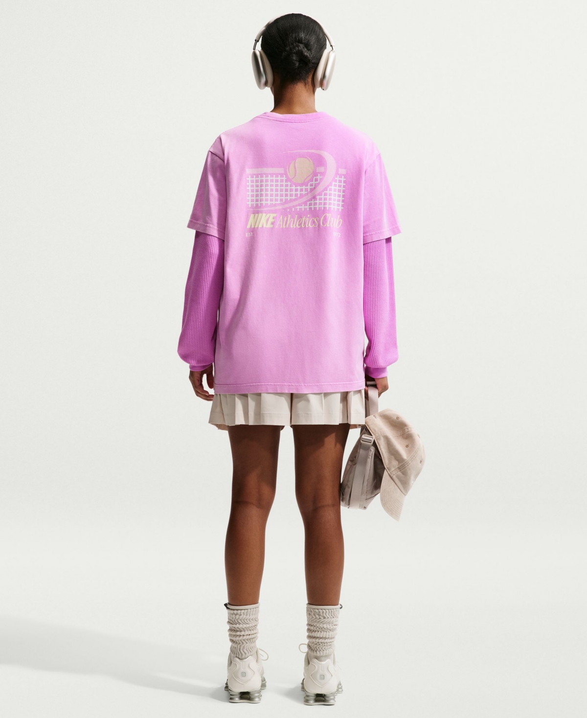 Nike Women's Long-Sleeve Oversized Cotton T-Shirt