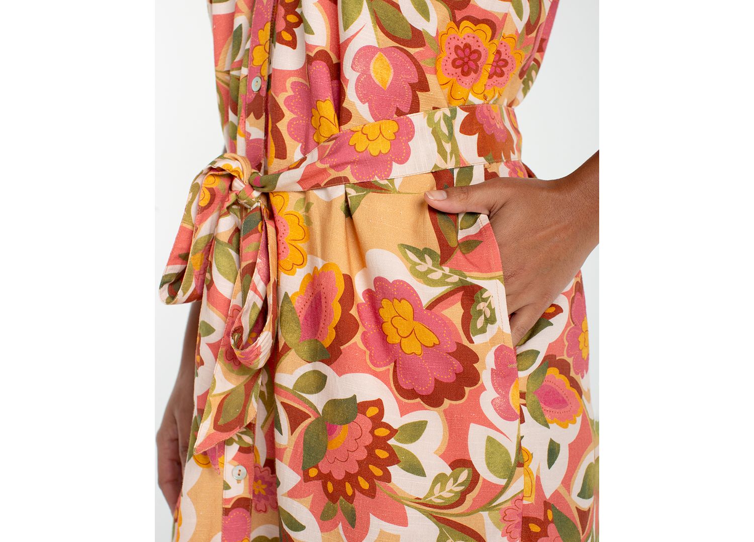 Women's Floral Pattern Mini Dress