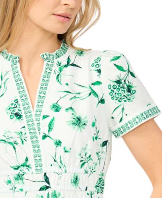 Women's Short-Sleeve V-Neck Maxi Dress