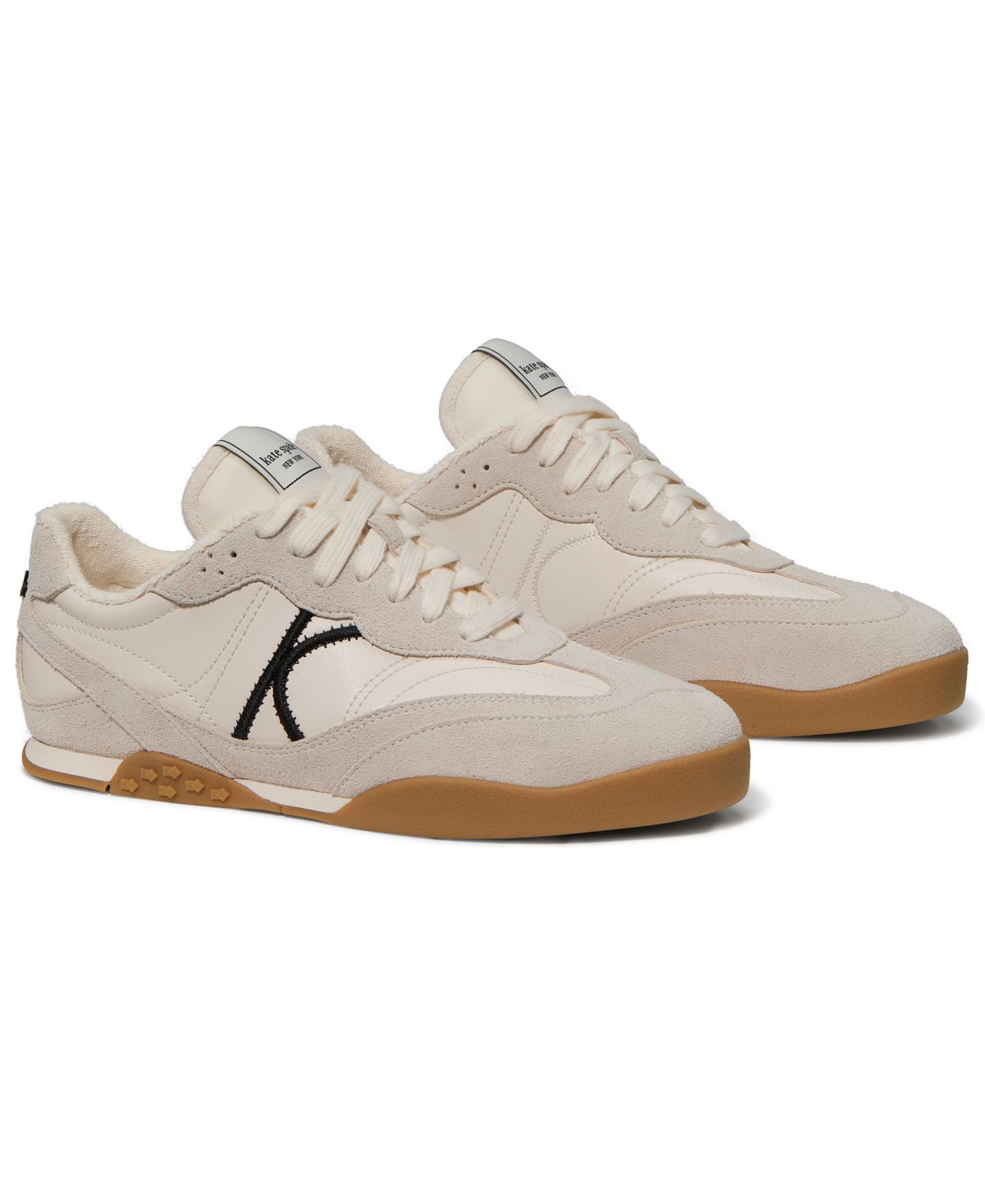 Женские кроссовки kate spade new york KS Drift Lace-Up, цвет: Кремовый / Чёрный — фото 5