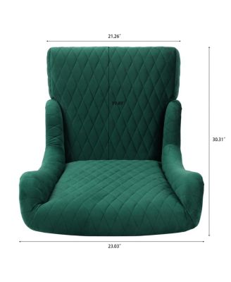 Velvet High-Back Accent Chair