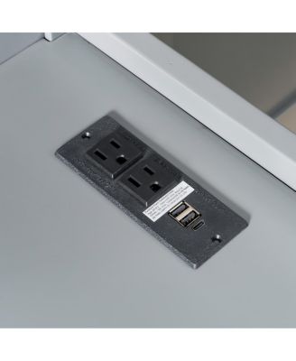  Twin XL Over Full Bed with Desk and USB