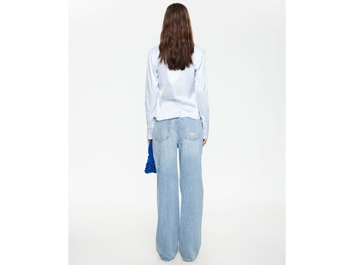 Женские джинсы Lioness Diamante Straight Cotton, цвет: Светлый джинсовый — фото 11