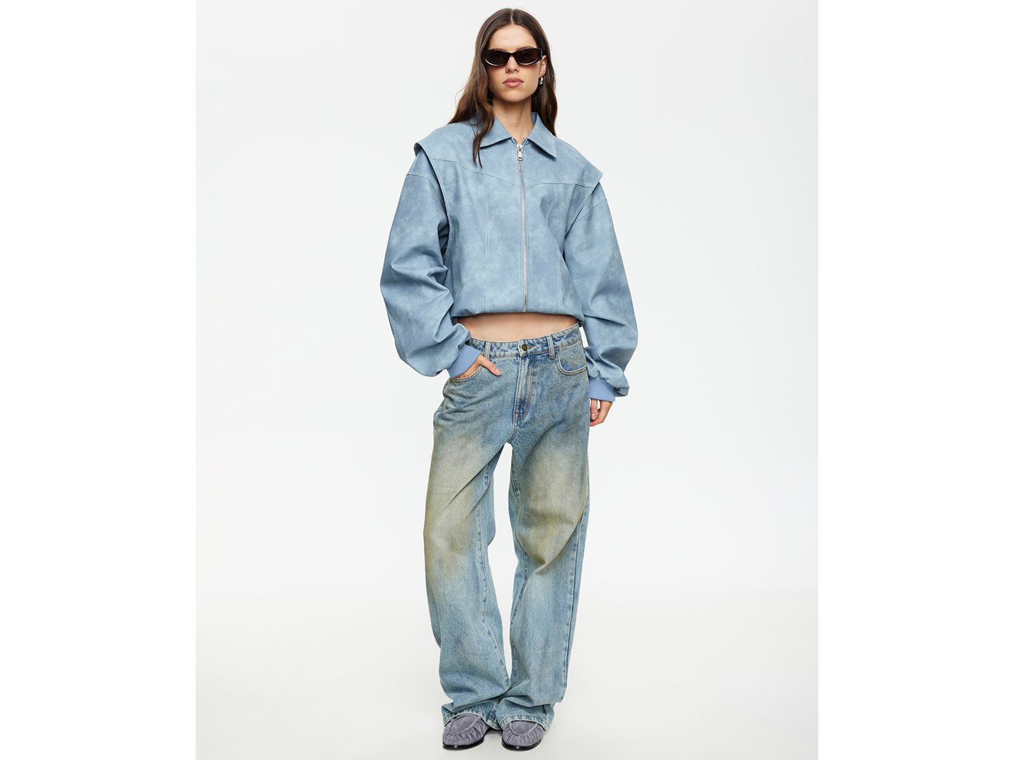 Женская куртка Lioness Vista Spread Collar Bomber, цвет: Сланцевый — фото 4