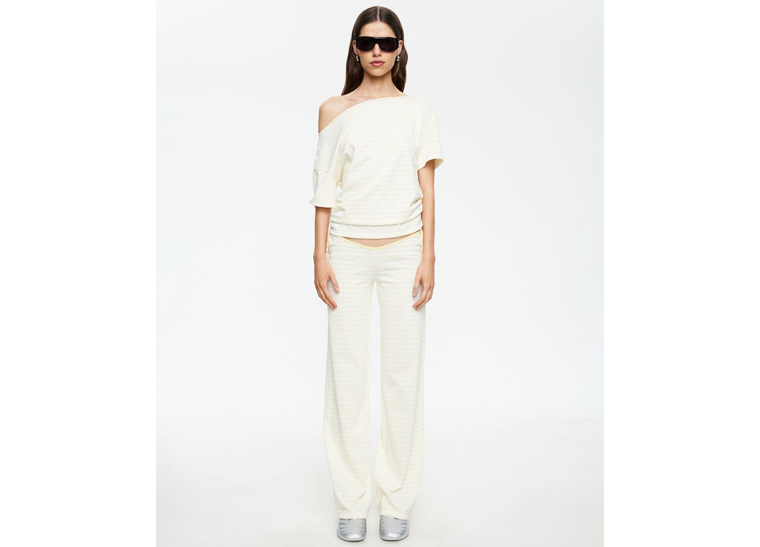 Women's Asymmetric Short-Sleeve Pull-On T-Shirt