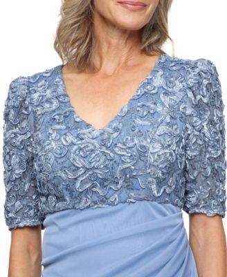 Women's Sequined Soutache Mermaid Gown