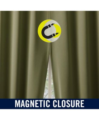 Sheridan Magnetic Closure Blackout Grommet Curtain Panel Pair