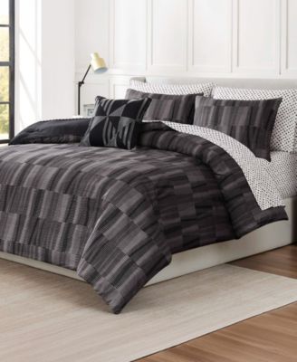 Woven Geo Bed in a Bag 8-Pc. Comforter Set, Queen