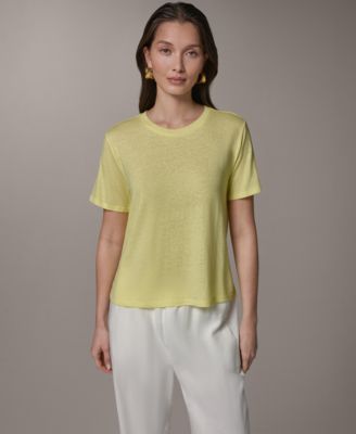 Women's Linen Jersey Striped Tee