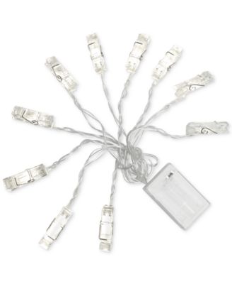 Studio Mercantile LED 10' String Clip Lights, Created for Macy's