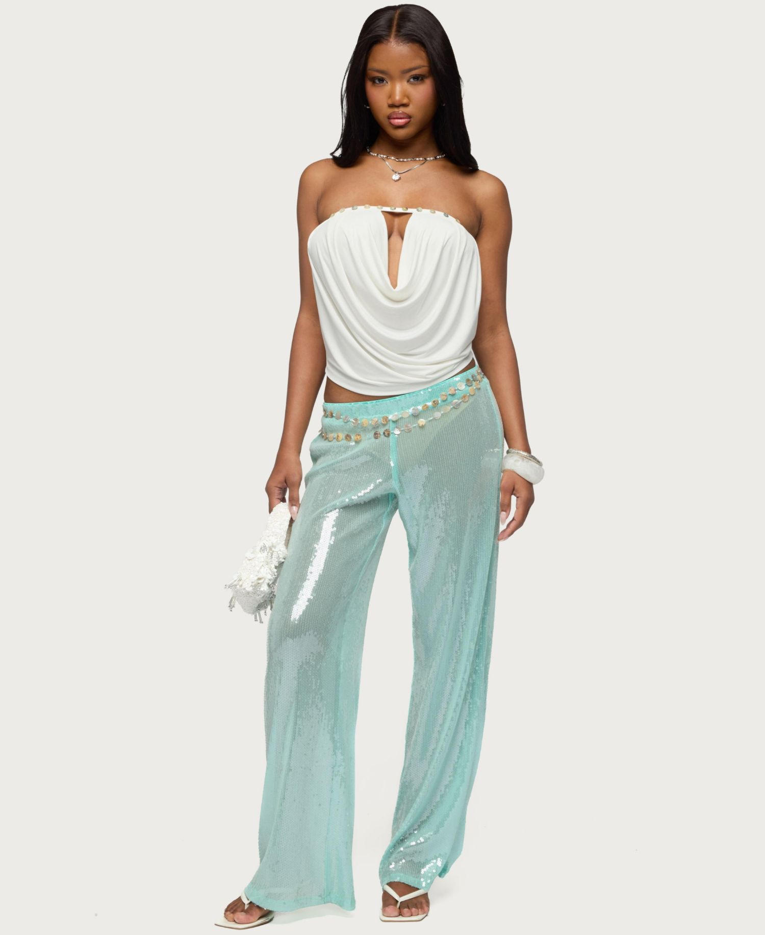 Women's Avalee Sequin Wide Leg Pants