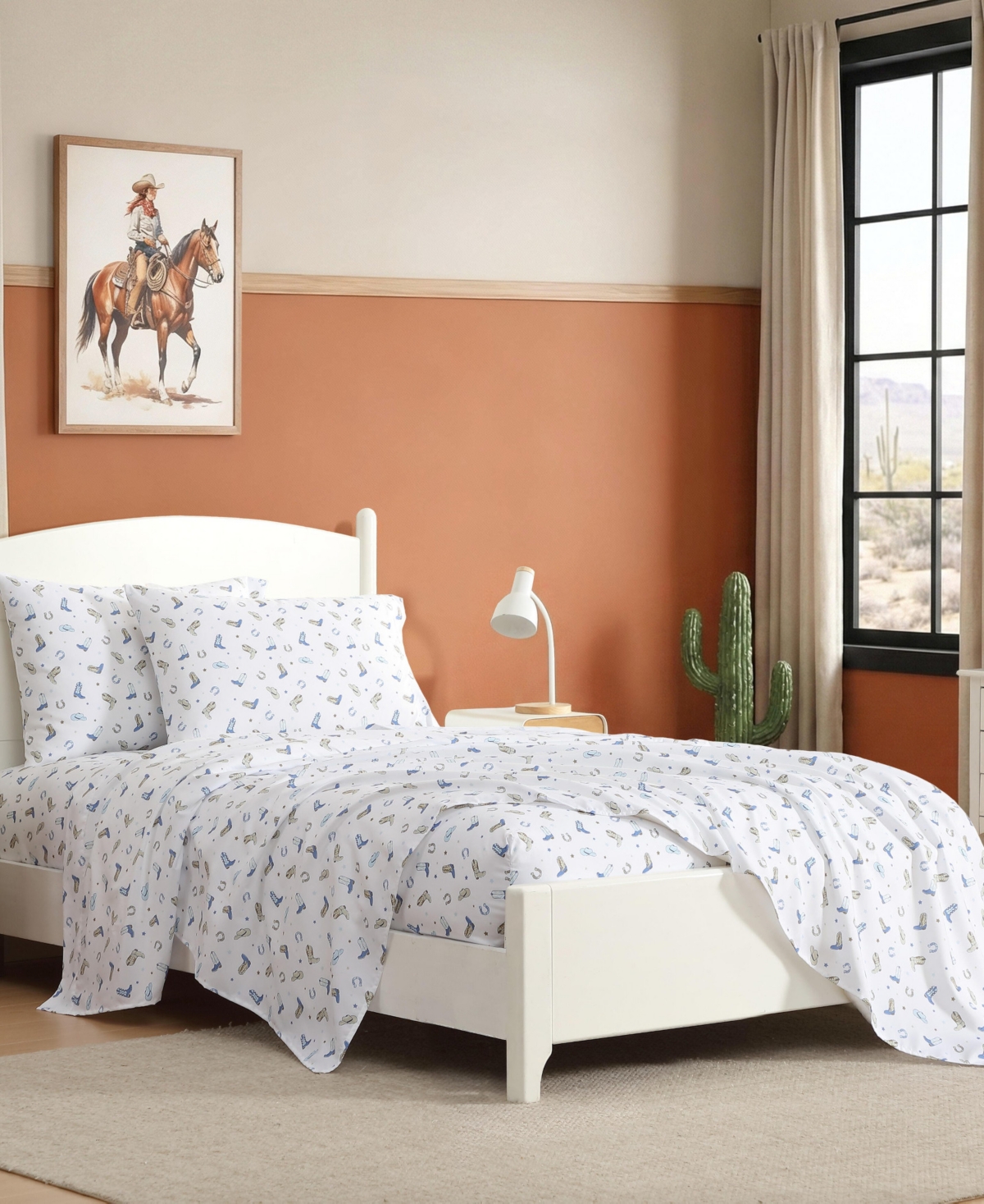 Wrangler Rodeo Star Microfiber -Pc. Sheet Set