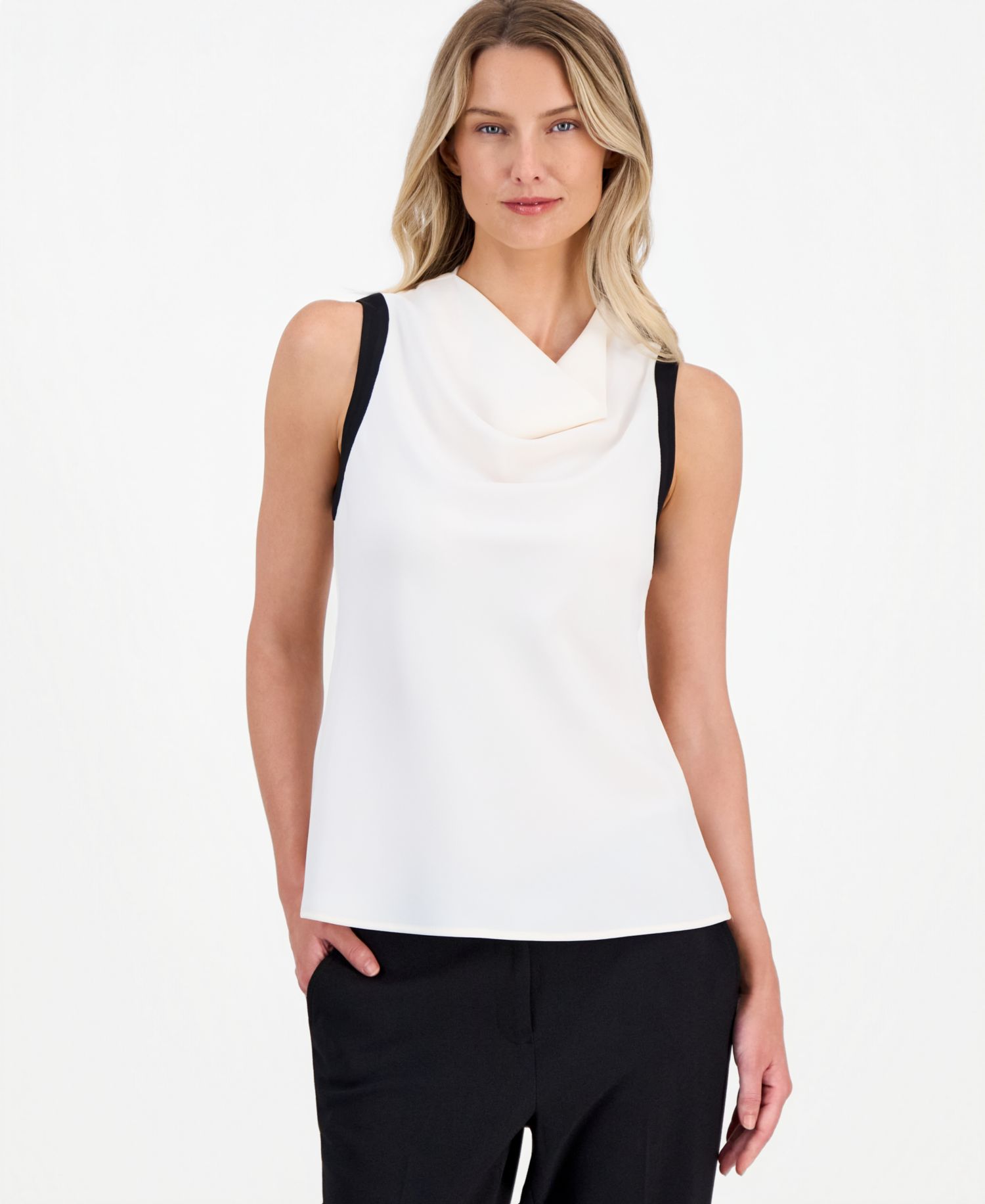 Women's Cowlneck Sleeveless Top