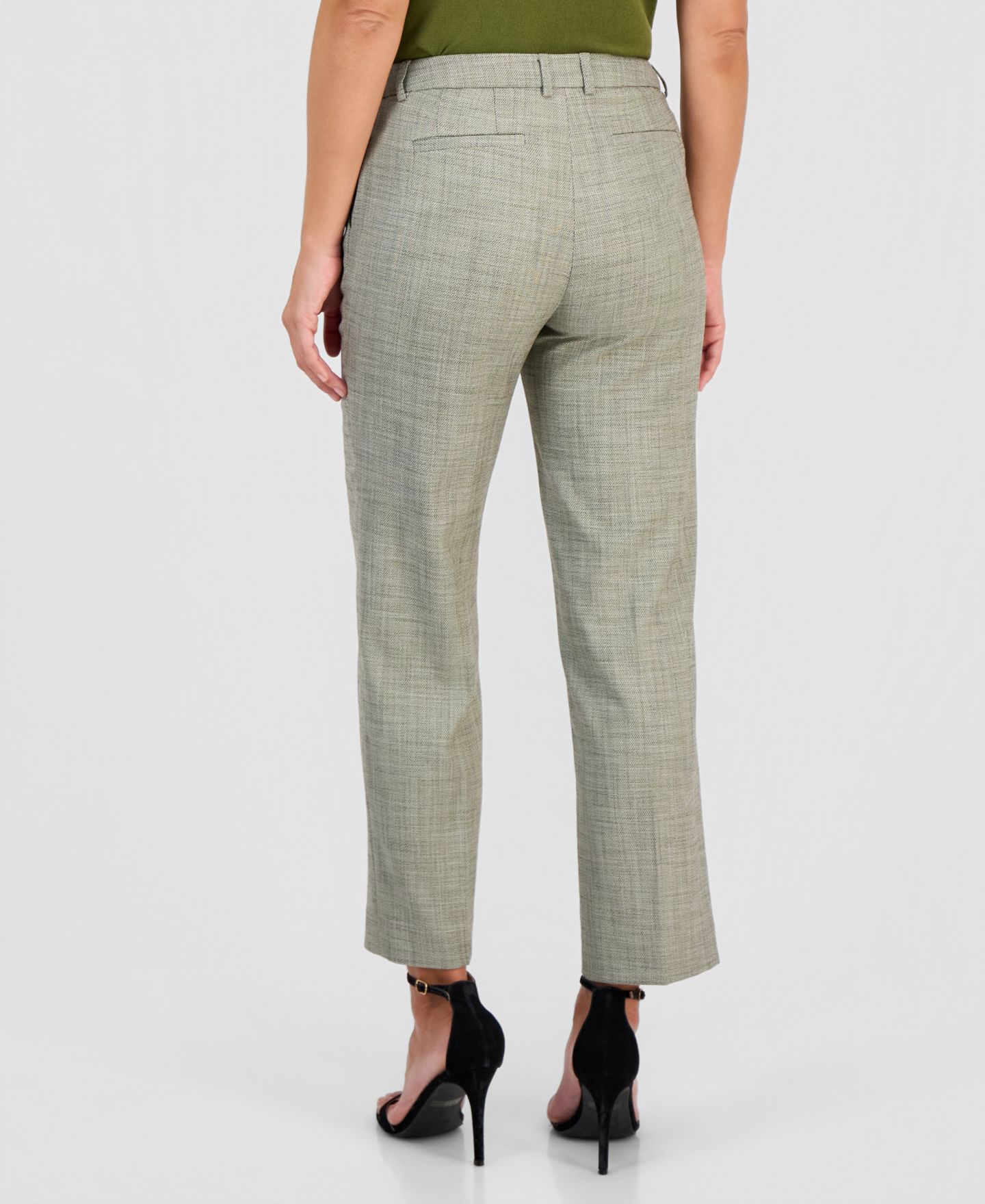 Женские брюки Anne Klein Straight-Leg Ankle, цвет: Разноцветный — фото 4