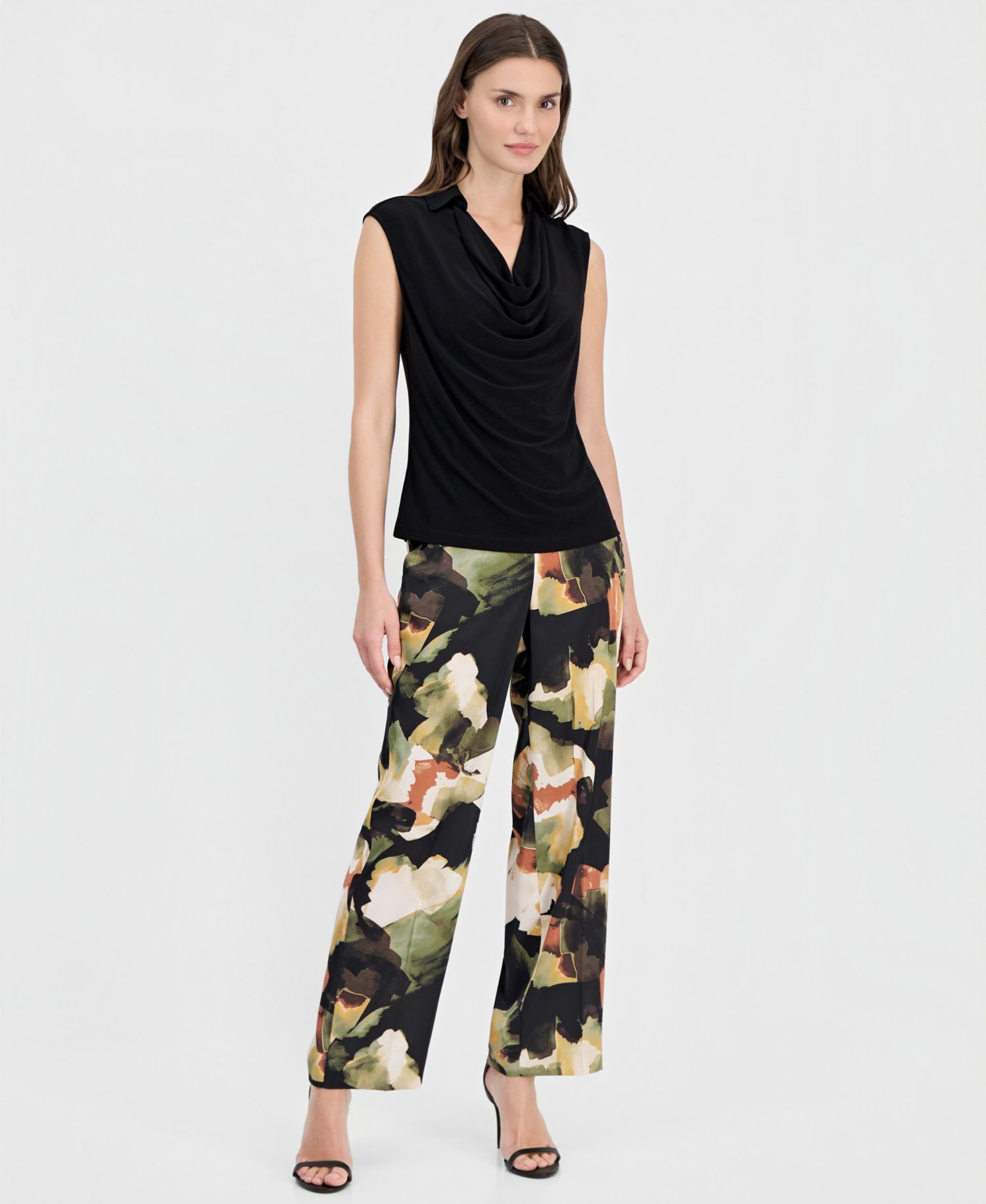 Women's Extended-Shoulder Cowlneck Top