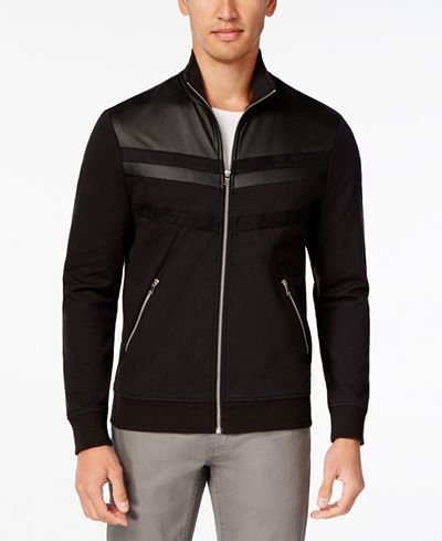 INC International Concepts Men's Faith & Fear Full-Zip Stand-Collar Jacket, Only at Macy's