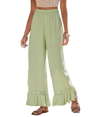 Women's Mint Breeze Crochet Trim Pants