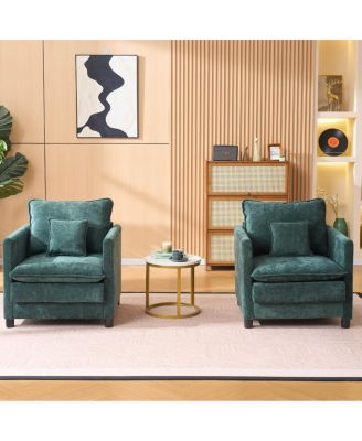 Padded Armchair with 3-Pillow Comfort Set