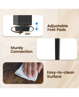 6-Tier Tall Freestanding Bookshelf with Angled Shelves for Home Office