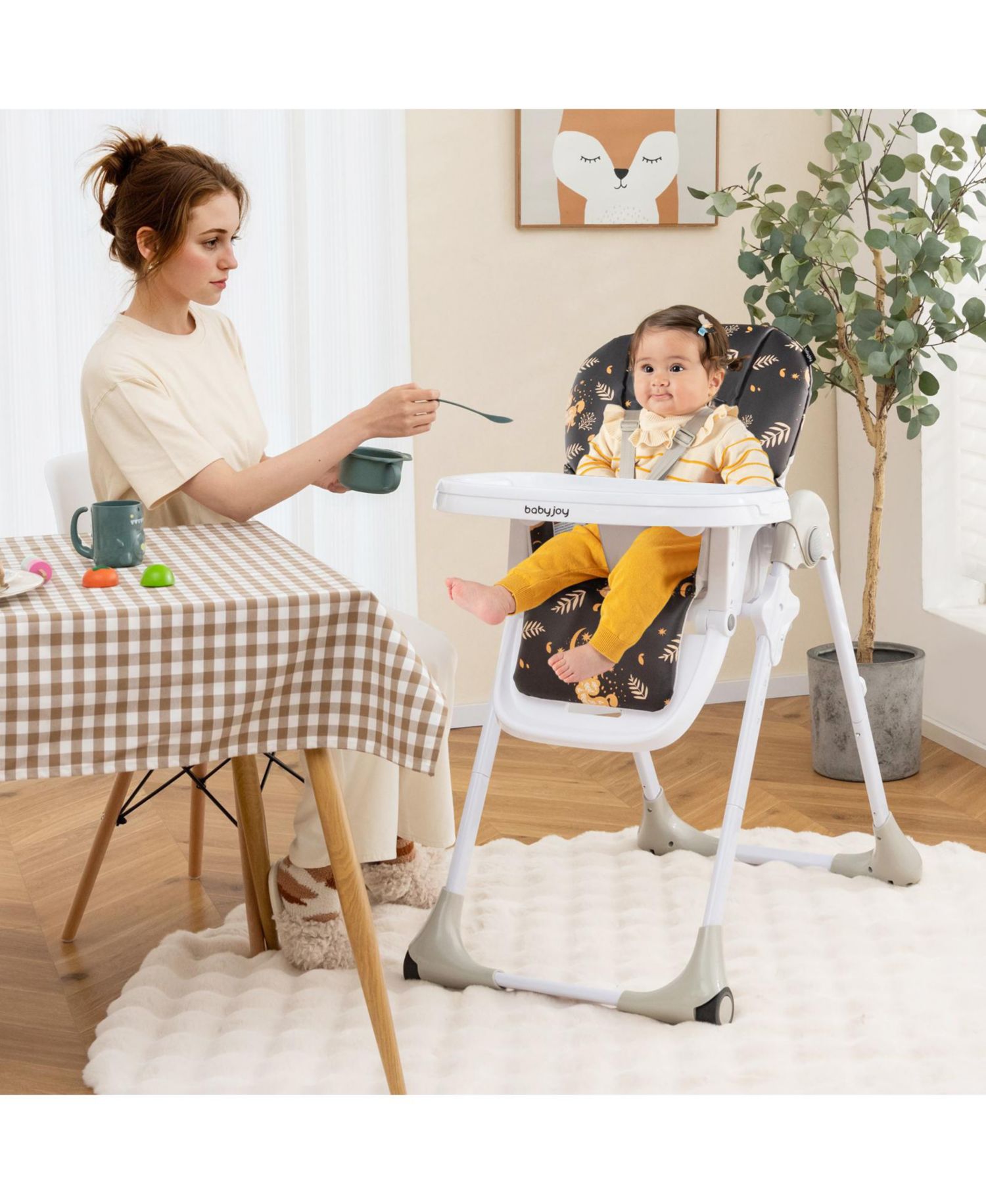 3 in 1 Convertible Baby High Chair for Toddlers