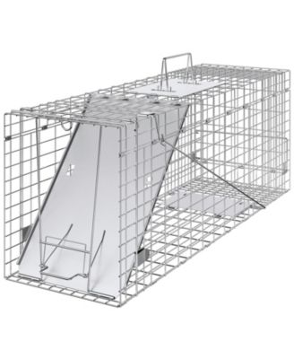 Live Animal Cage Trap, Humane Iron Trap for Cats and Rabbits