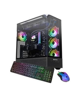 Element Pro EPBA7R97XT02 Liquid Cooled Gaming Desktop Computer, AMD Ryzen 7 9800X3D 4.7GHz, 32GB RAM, 2TB SSD, AMD Radeon RX 9070 XT 16GB,
