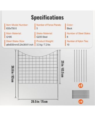 Metal Animal Barrier Fence for Outdoor Patio and Dog Containment