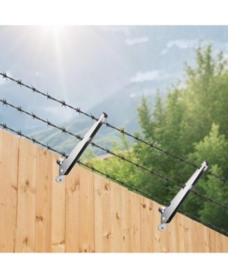 Barbed Wire Arm, Fence Post Extender, Rust-Resistant, 10 Pack