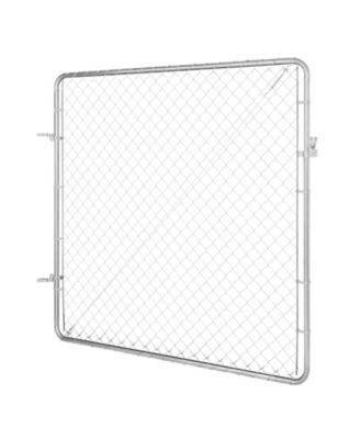 Chain Link Fence Gate, Adjustable Panel, Openings, Galvanized