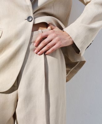 Selection Women's Straight Mid-Rise Suit Pants