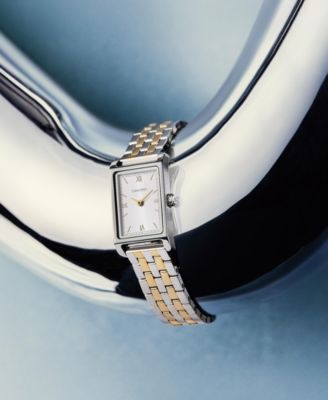 Women's CK Light Two Tone Stainless Steel Bracelet Watch, 16mm