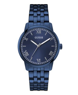 Men's Blue Stainless Steel Analog Watch, 40mm