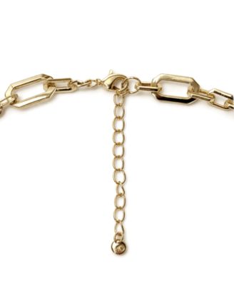 Gold Plated Cable Chain Necklace 16" + 2" Extender