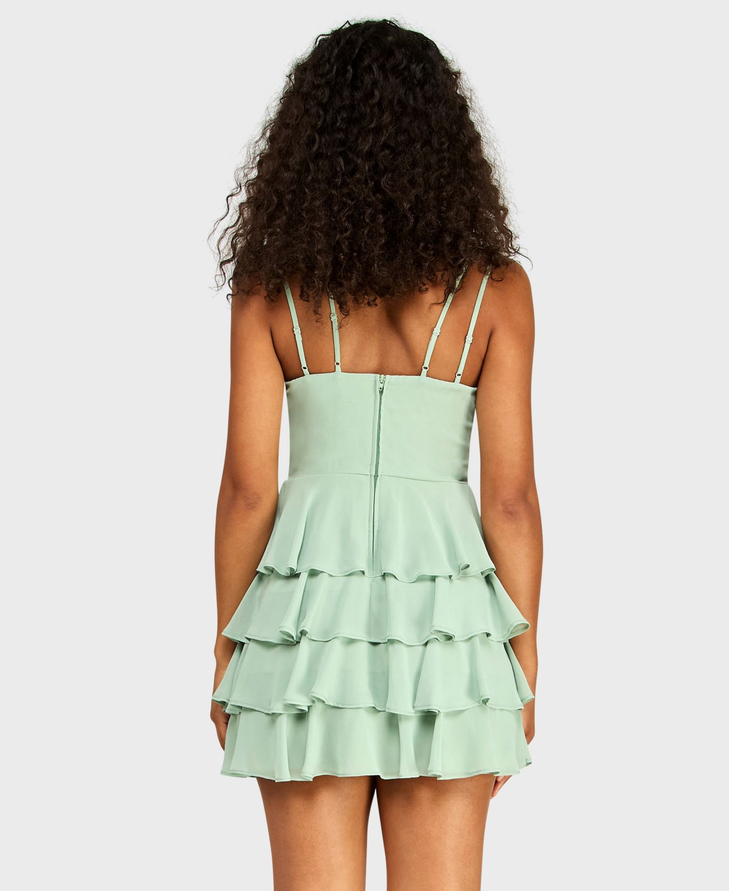 Juniors' V-Neck Mini Dress