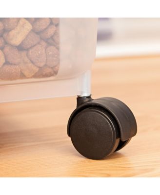 Slickblue Laundry Basket with Wheels Rolling Laundry Hamper with Blanket Storage