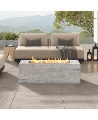 42" Propane Fire Pit with Cover and Lava Rocks