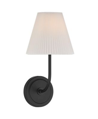 Possini Euro Nina 14" High Matte Black Wall Sconce