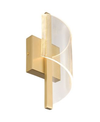 Possini Euro Cecilia 13" High Brushed Gold CCT LED Wall Sconce