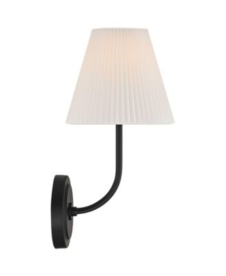 Possini Euro Nina 14" High Matte Black Wall Sconce Set of 2